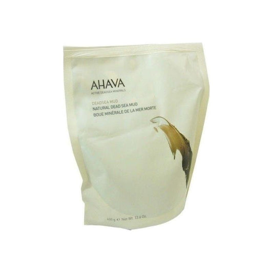 Natural Dead Sea Mud by Ahava in a 13.6 oz jar, showcasing smooth, moist Dead Sea mud for skincare and relaxation.