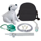Roscoe Dog Nebulizer from Pasteur Pharmacy with disposable Neb Kit and TruNeb Kit, designed for pet respiratory treatment.