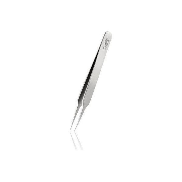 Rubis Switzerland needle nose tweezer with precision tips, ideal for detailed grooming and delicate tasks.