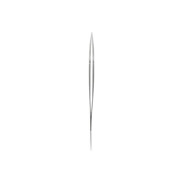 Rubis Switzerland needle nose tweezer 1K920 with slim, precise tip for detailed grooming and jewelry handling.
