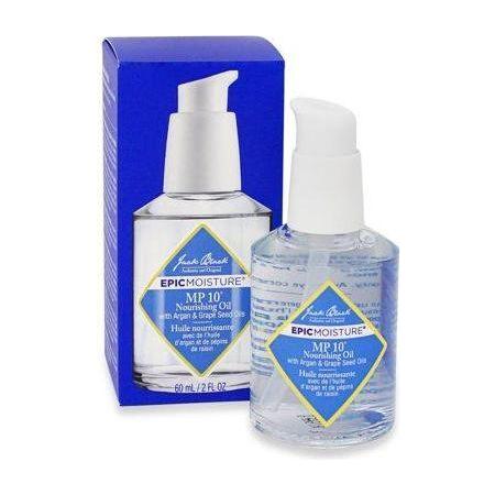 Jack Black Epic Moisture MP 10 nourishing oil bottle from Pasteur Pharmacy, 60 ml, with a dark pump bottle and label.