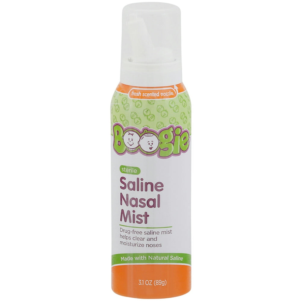 Nozzle for Boogie Sterile Saline Nasal Mist 3.1 oz by Pasteur Pharmacy, designed for gentle nasal spray use