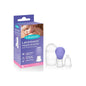 Lansinoh LatchAssist nipple evertor with two size options for customized fit, designed for nursing and feeding support.