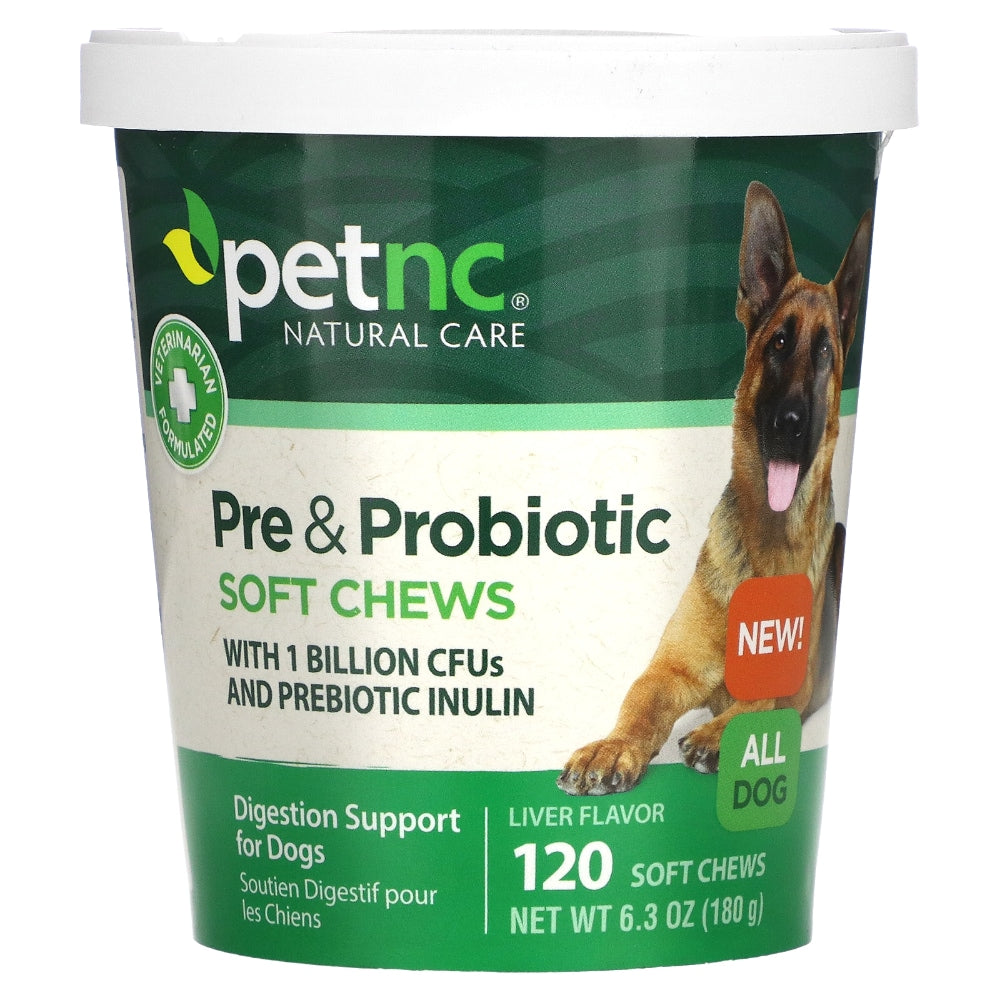 PetNC Natural Care Pre & Probiotic Soft Chews for pets, probiotic nutrition gels and chews from Pasteur Pharmacy.