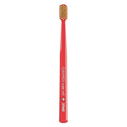 Curaprox 3960 Super Soft Toothbrush for gentle oral care, featuring soft bristles ideal for sensitive gums.