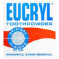 Eucryl Toothpowder Original teeth whitening powder in 50g jar, used for oral care and natural teeth cleaning.