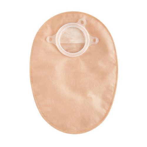 ConvaTec Natura closed-end ostomy pouch with 1-3/4 inch flange, 30-count pack, showing the pouch and flange attachment area.