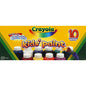 Set of 10 Crayola washable kids' paint bottles by Pasteur Pharmacy, colorful paint bottles for children’s art projects.