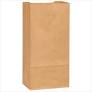 Brown paper shopping bags from Pasteur Pharmacy, 10 lb bag with 2x500 count, durable paper and plastic shopping bags.