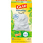 Glad Gain original scent tall kitchen trash bags with drawstring, 13-gallon capacity, made of paper and plastic.