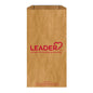Leader Rx Paper Shopping Bag, 4x1x10 inches, 3000 count, sturdy paper and plastic bag for pharmacy use