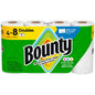 Bounty White 2-Ply Select-A-Size Double Rolls Paper Towels on a roll, featuring absorbent white paper towels from Pasteur Pharmacy.