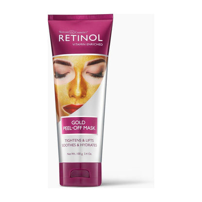 Pasteur Pharmacy Retinol Gold Peel-Off Mask 100g, a luxurious gold-colored skincare mask for deep cleansing and rejuvenation.