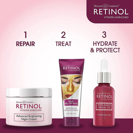 Pasteur Pharmacy Retinol Gold Peel-Off Mask in 100g jar, showing the luxurious gold-colored mask ready for skincare application.