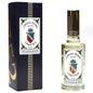 Caswell-Massey Woodgrain Sandalwood Gold Cap Cologne bottle with gold cap, featuring elegant packaging, 3 fl oz perfume for men.