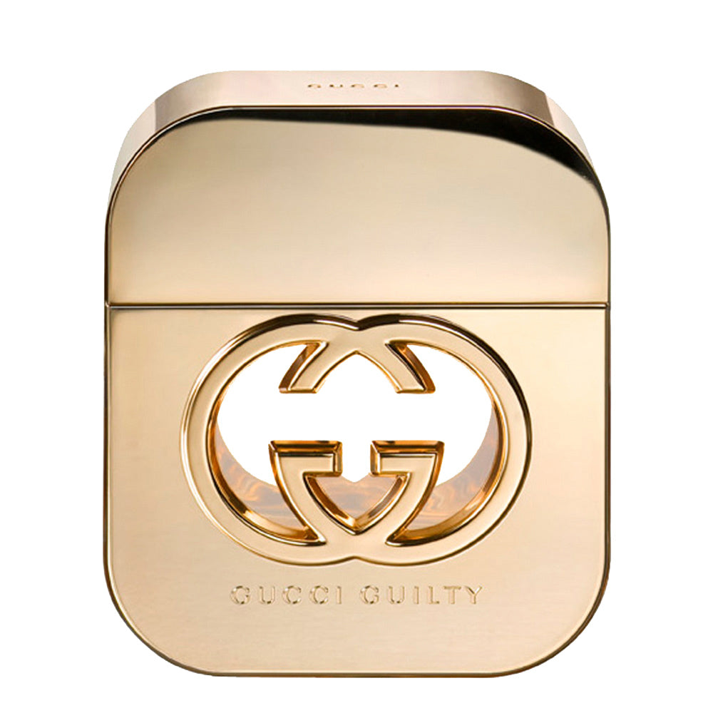 Gucci Guilty Eau de Toilette spray 50ml, perfume and cologne bottle with sleek design and Gucci branding.