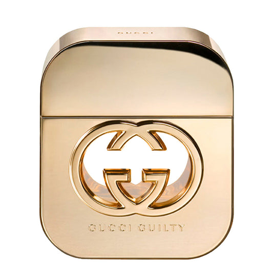 Gucci Guilty Eau de Toilette spray 50ml, perfume and cologne bottle with sleek design and Gucci branding.