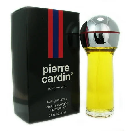 Men's Pierre Cardin Eau de Cologne spray in a 2.8 oz bottle with a sleek design, perfect for everyday use.