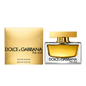 Dolce & Gabbana The One for Women Eau De Parfum 2.5 oz bottle, elegant perfume with gold accents and floral design.