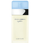 Dolce & Gabbana Light Blue Eau de Toilette perfume bottle, 0.8 oz, with a clear glass design and light blue liquid inside.