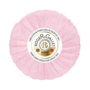 Roger & Gallet Gingembre Rouge Perfumed Soap 100g with vibrant red packaging and elegant design, showcasing luxurious soap.