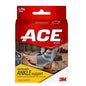 ACE ankle support brace in small/medium size with compression, designed for ankle stabilization and pain relief.