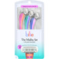 Disposable Billie razors with 3 blades from Pasteur Pharmacy, featuring a mix of different razor designs for personal care grooming.