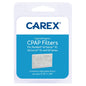 Carex hypoallergenic CPAP filters for ResMed AirSense 10, AirCurve 10, and S9 series machines, in packaging on a white background.
