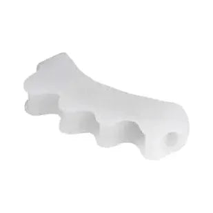 Credo Comfort Magic Hallux Night Toe Spreaders 4-pack for toe alignment, by Pasteur Pharmacy, shown in a close-up image.