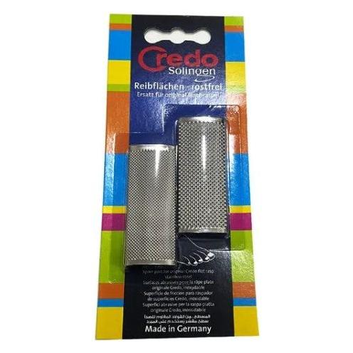 Credo Solingen spare parts rasps in 6 oz for personal care, featuring natural wood handles and metal rasp surfaces.