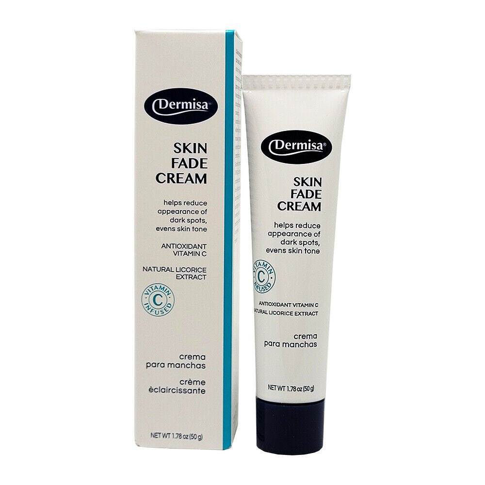Cream for dark spots by Dermisa in a 50g jar, used for skin brightening and spot treatment in personal care.