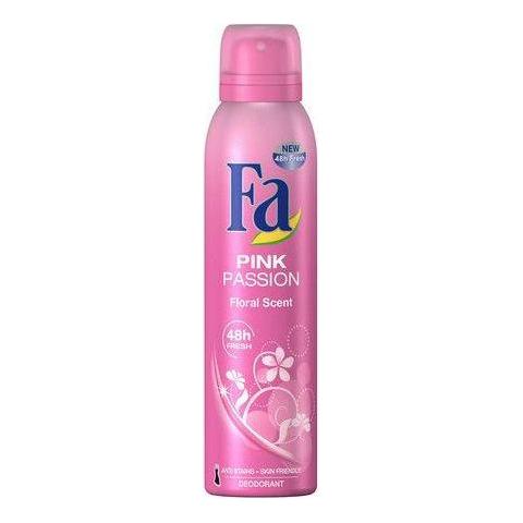 Fa Deo Spray Pink Paradise by Pasteur Pharmacy, 200ml, personal care product with pink floral design.