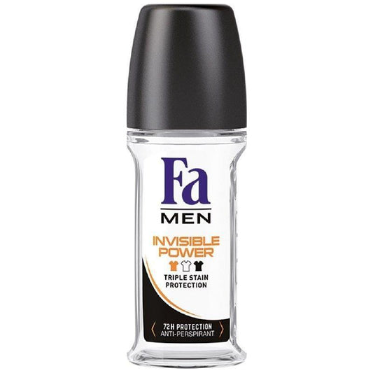 Fa Men Invisible Power Anti-perspirant 50ml by Pasteur Pharmacy, showing the sleek bottle and label for personal care.