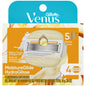 Gillette Venus MoistureGlide women's razor blade refills with 5 blades, 4-pack, for smooth, comfortable shaving.