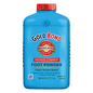 Gold Bond Triple Action Relief Maximum Strength Foot Powder in 4 oz container, designed for soothing and refreshing feet.