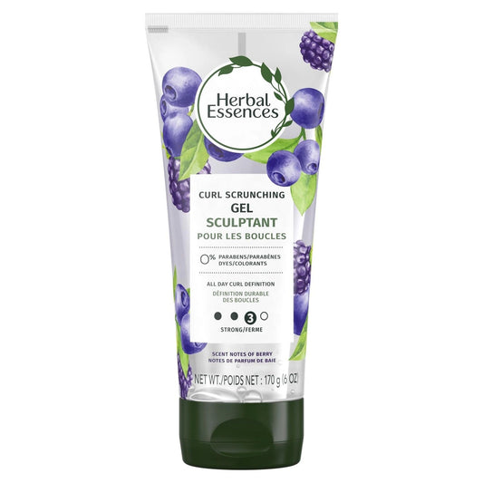 Herbal Essences cleansing cream gel in a 6 oz bottle, personal care product with herbal ingredients, displayed on a white background.