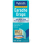 Hyland's Naturals Earache Drops in 0.33oz bottle, natural personal care product for ear discomfort, displayed in a container.