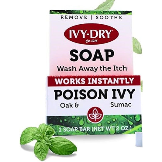 Ivy-Dry Bar Soap by Pasteur Pharmacy, 0.7 oz personal care soap bars with a simple, clean packaging design.