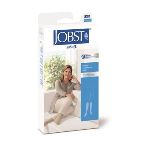 Jobst Bsn-Jobst soft ribbed knee support for women, personal care product with a comfortable, ribbed design.