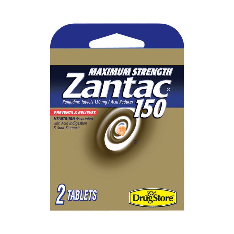 Pasteur Pharmacy Lil Drug Store Zantac 150 tablets for heartburn relief, maximum strength, personal care medication.