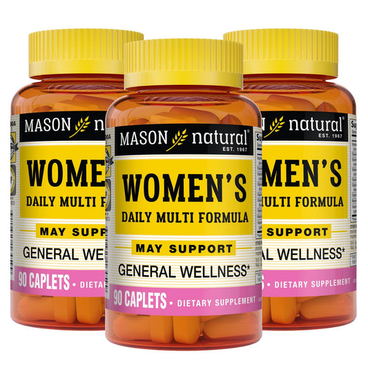 Mason Women's Daily Formula Caplets by Pasteur Pharmacy, 90-count, personal care supplement for daily health support.