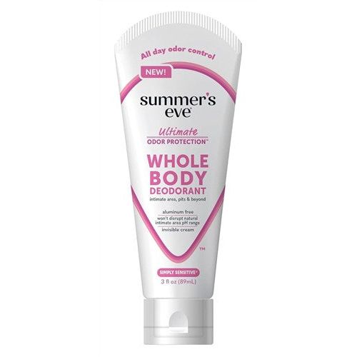 MedTech Summer S Eve Whole Body Deodorant for Women by Pasteur Pharmacy, 3 fl oz, featuring odor control and gentle, sensitive formula.