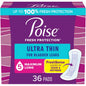 Poise Ultra Thin Incontinence Pads, 5 Drop Maximum Absorbency, Long Length, personal care product with discreet, thin design