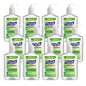 Purell Naturals Advanced Hand Sanitizer Gel in 12 oz pump bottle, with skin conditioners and essential oils, on a countertop.