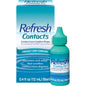 Refresh Contacts Contact Lens Comfort Drops in 0.4 fl oz bottle, soothing eye drops for contact lens wearers.