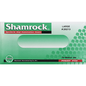 Large clear vinyl examination gloves by Shamrock 20213, powder-free, suitable for personal care and medical use.