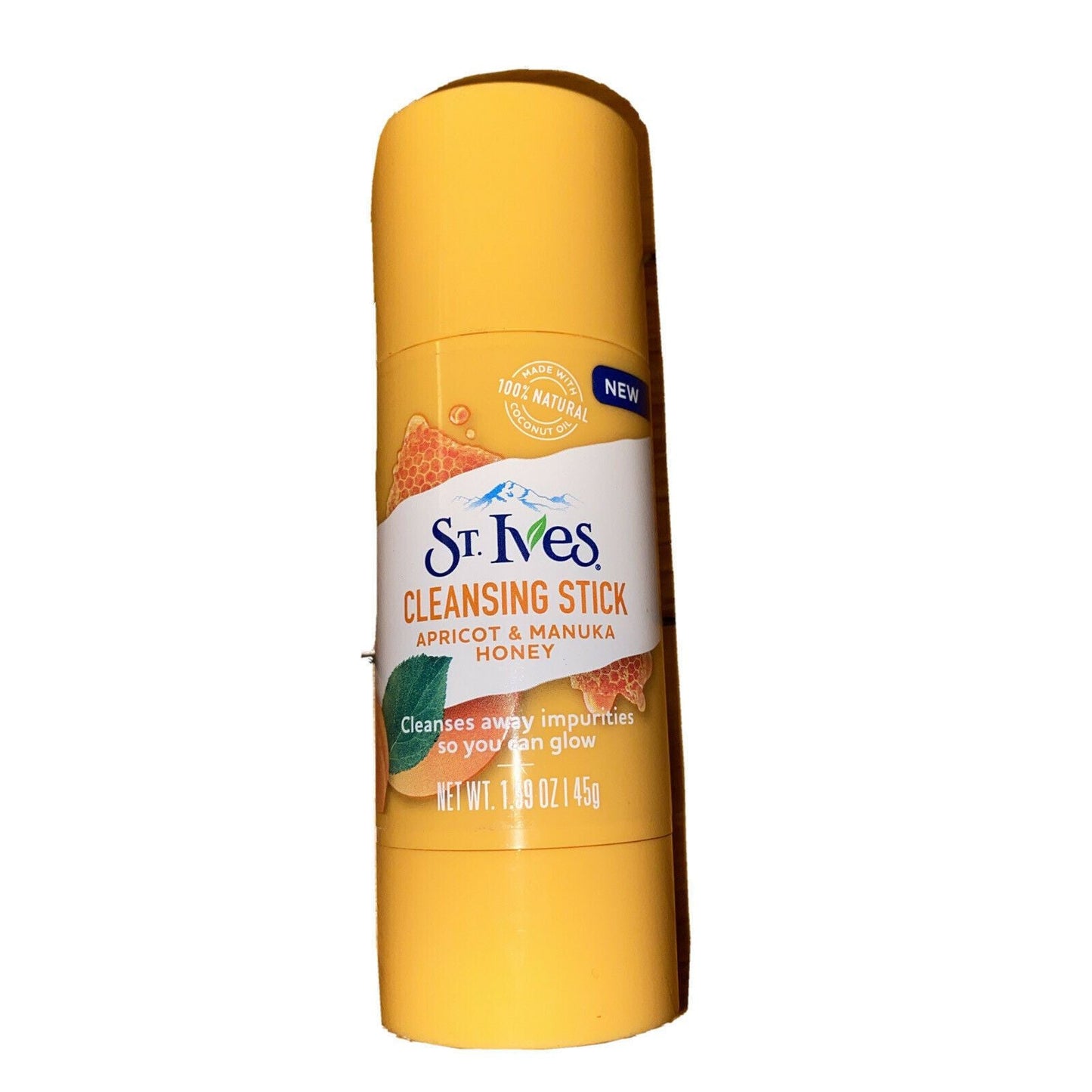 St Ives Glow Apricot & Manuka Honey Cleansing Stick by Pasteur Pharmacy, 1.59oz, personal care product with apricot and honey ingredients.
