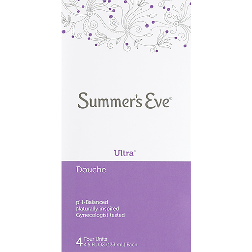 Summer's Eve Ultra Douche bottle from Pasteur Pharmacy, a personal care product for feminine hygiene.