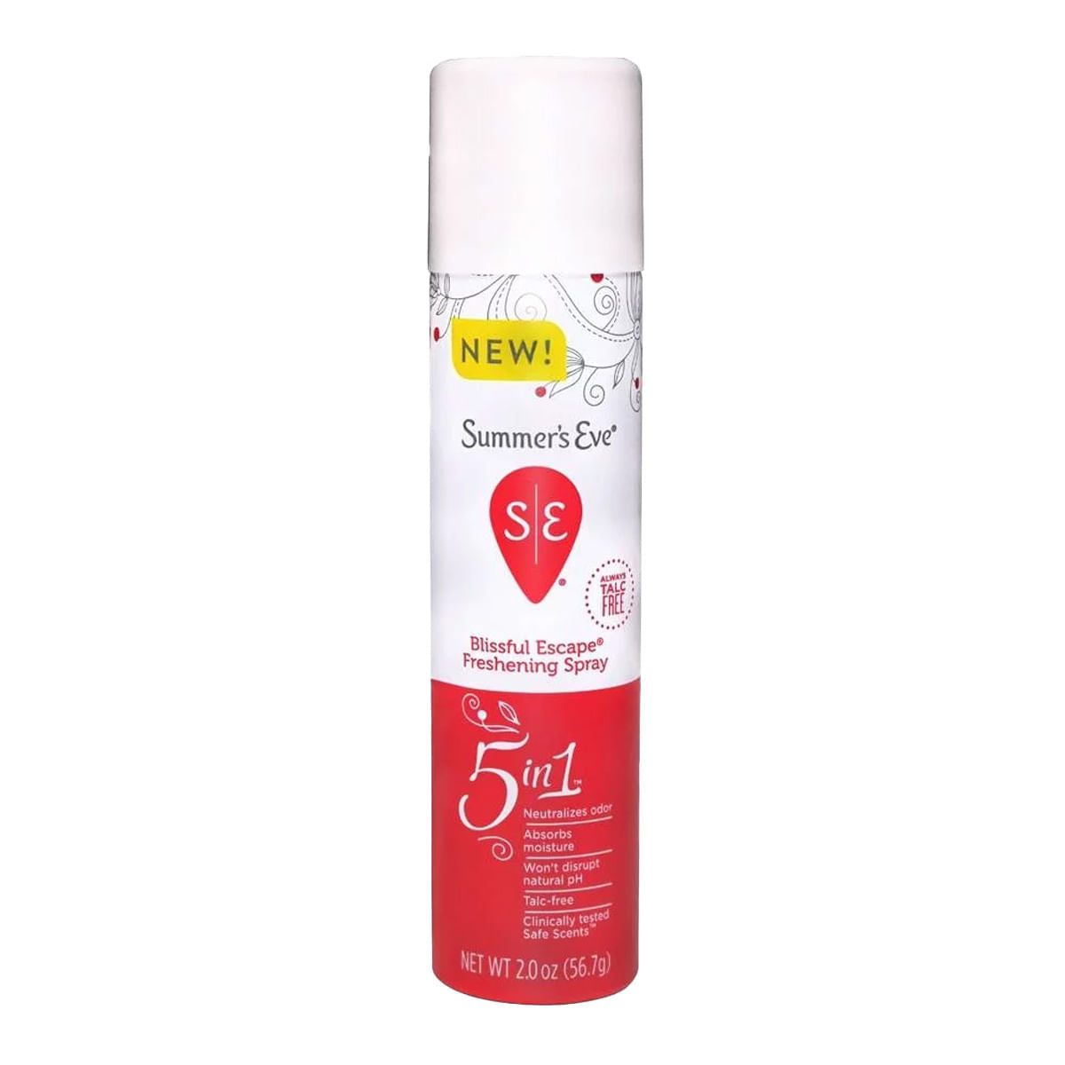 Summer's Eve Refreshing Spray, Daily 5-in-1 personal care spray with Blissful Escape scent, by Pasteur Pharmacy.