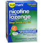 Sunmark Sm Nicot Loz Mint 2 Mg personal care lozenges in a package, designed for oral relief and freshening breath.
